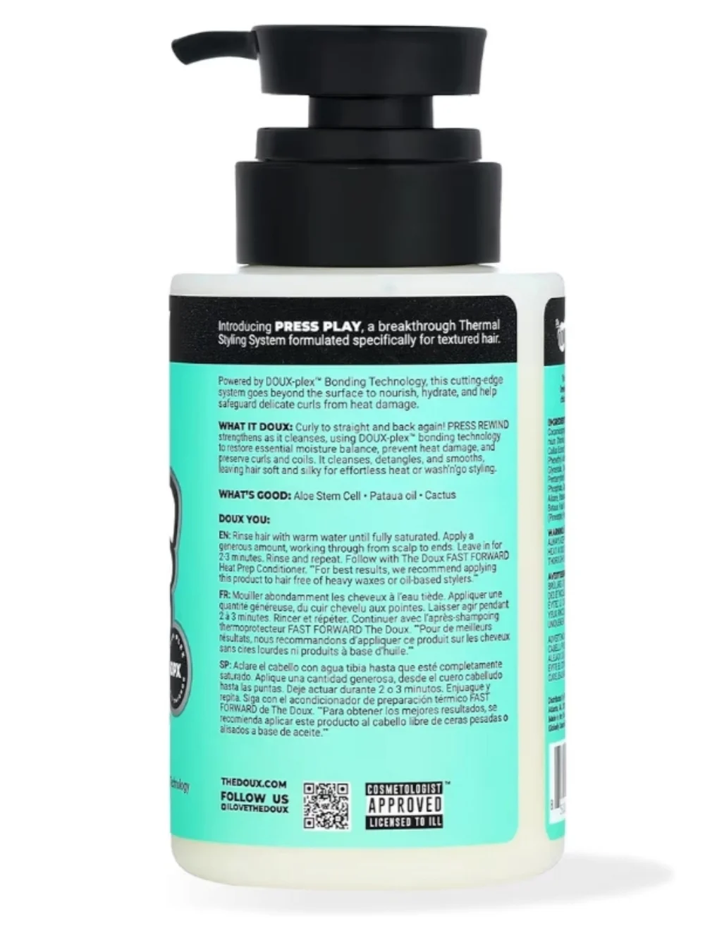 The Doux Press Rewind Curl Retention Shampoo